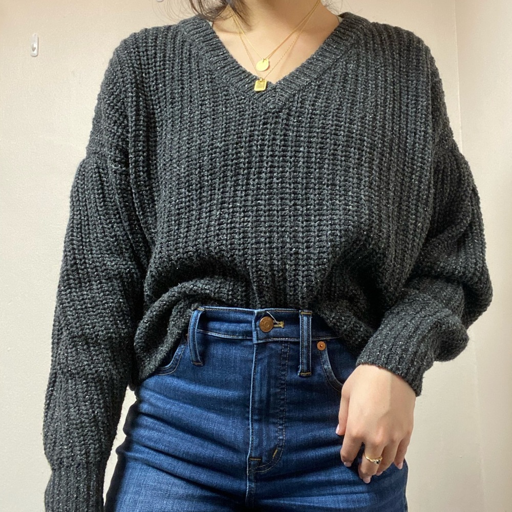Madewell bubble sleeve sweater